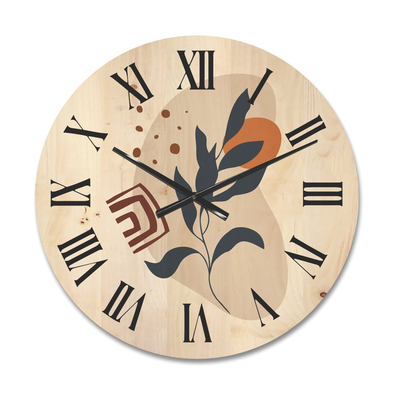 Horloge murale abstraite, Moyen