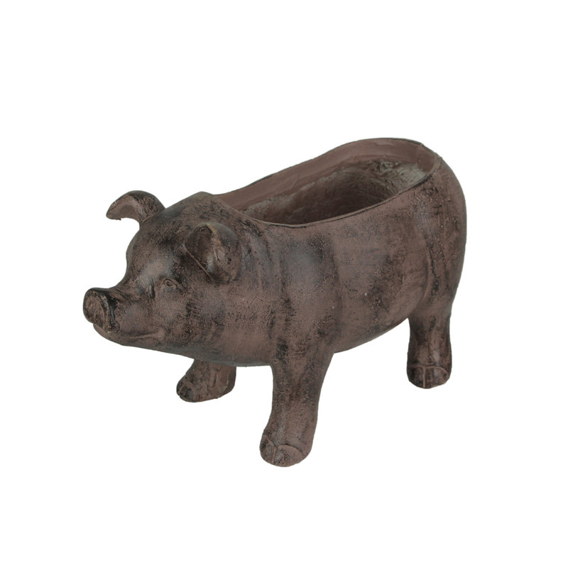 Ceramic Statue Planter, Brown
