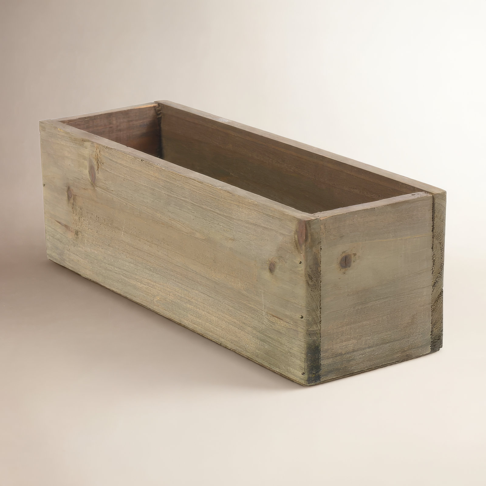 Tariah Planter Box, 4" H x 12" W x 4" D, Brown