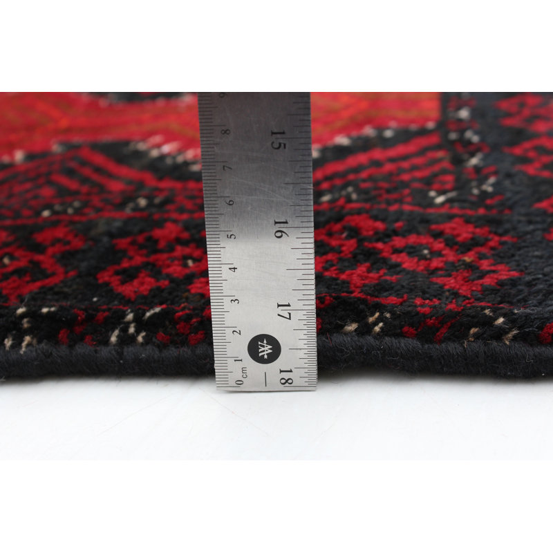 Bolish One-of-a-Kind 3'3" X 5'10" 1980s Wool Area Rug in Red