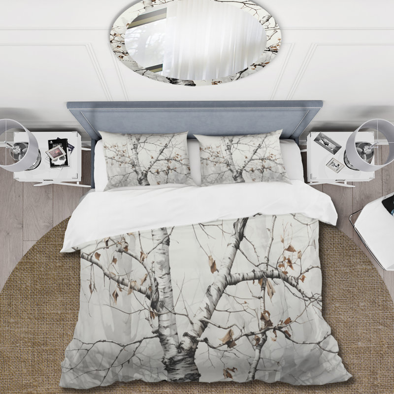 Ensemble de housse de couette monochrome en microfibre / polyester, Housse de couette pour grand lit et 2 taies décor