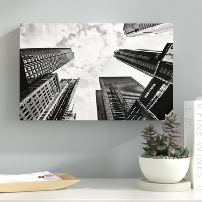 Times square skyscrapers, reproduction de photo sur toile tendue