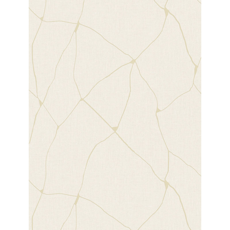 Unito Kintsugi Vinyl/Non-Woven Wallpaper Roll, Pearl