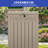 Edrosie Inc 21.5'' W 51 Gallons Water Resistant Resin Lockable Deck Box-101071031