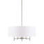 Lustre tambour 5 lumières blanc-933262523