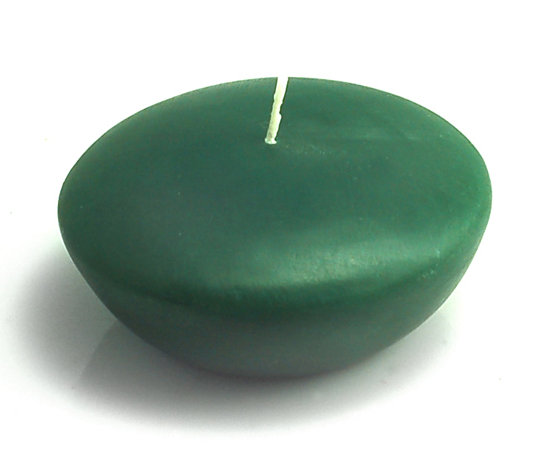 Ensemble de bougies flottantes non parfumées, Aigue-marine, Hauteur de 1,5 po, diamètre de 3 po, Ensemble de 12