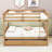 Kelsa Full Over Full Wooden Bunk Bed With Built-In Trundle, Ladder And Safety Guardrails-477722164