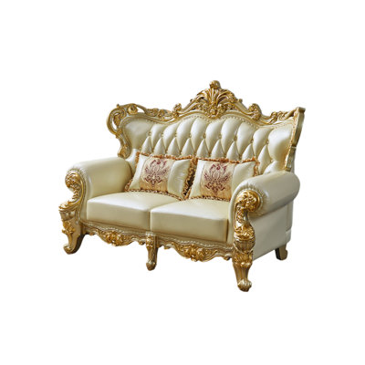 Ulani 74'' Leather Loveseat