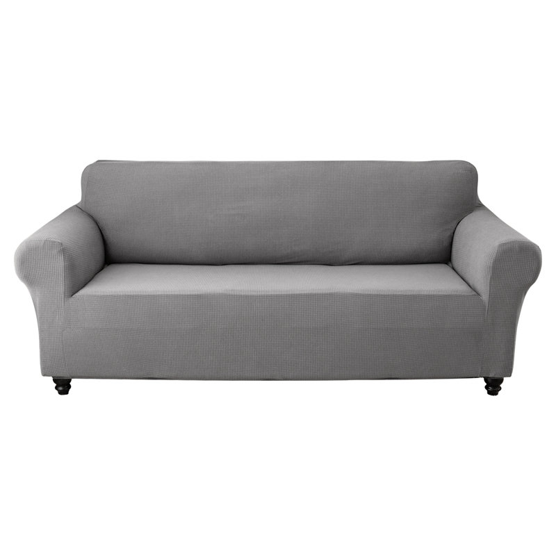 Housse 100% imperméable pour canapé à coussins carrés / rectangulaires, Mélange de polyester gris