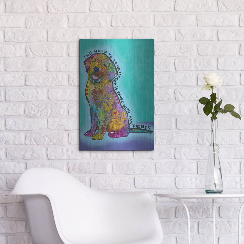 Lark Manor ™ «Road To Your Heart» par Dean Russo, art mural en métal, H 24 po x l 16 po