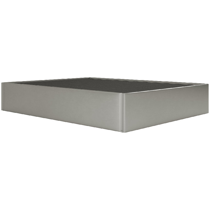 Sapan Upholstered Bed, Metallic Neutral Champagne, Queen