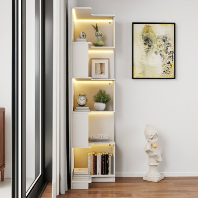 Corner Book Shelf - 5 Tier Corner Bookshelf by Latitude Run