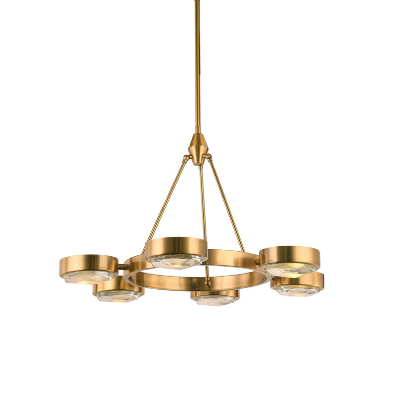 Lustre géométrique unique à 6 lumières Mariettan