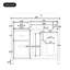 Meuble-lavabo autoportant avec lavabo en céramique, tiroirs et tablette réglable-2075494565