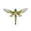 Dragonfly Napkin Ring in Green in a Gift Box
