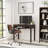 Hollander 38"W Solid Wood Contemporary Writing Desk with Flip-Down Keyboard Tray