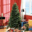 Arbre artificiel 1821 pointes, apparence réaliste pour un arbre de Noël de 6 pi, support pliable, imitant l'apparence naturelle de la maison, décor de bureau