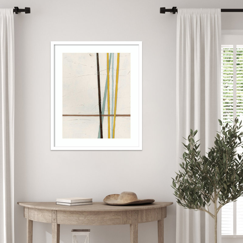 «Tangle No. 2» par June Erica Vess, reproduction d'art encadrée sur bois, Blanc svelte