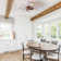 Hadiah 7 - Blade Flush Mount Ceiling Fan with Remote Control and Light Kit Included