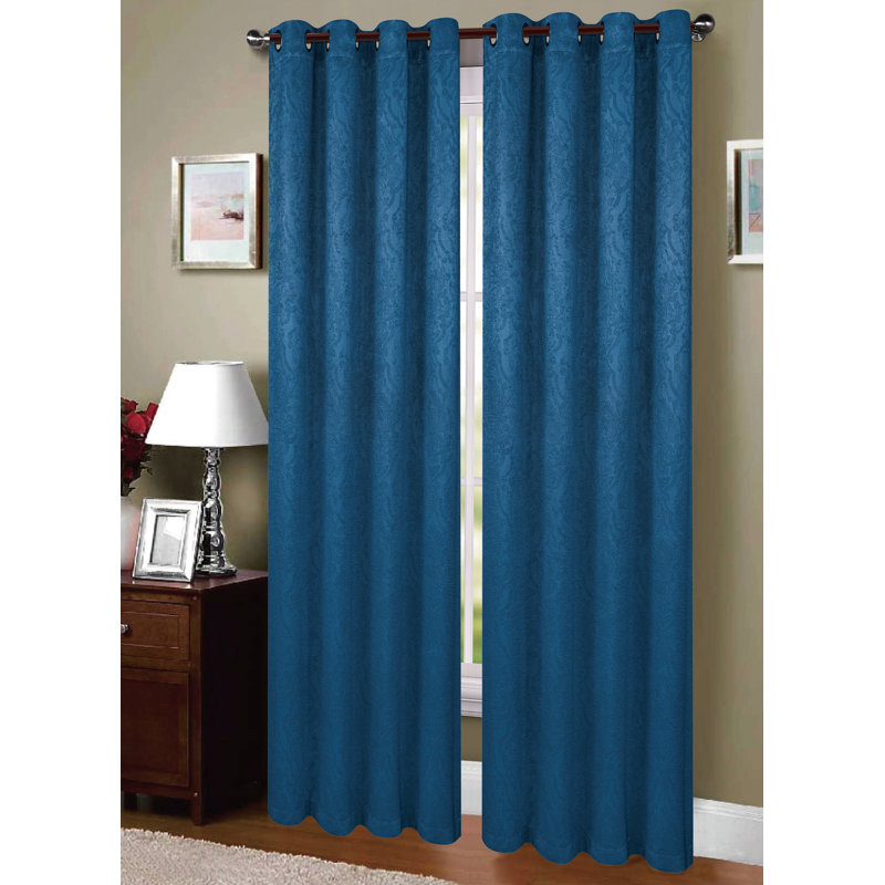 Blackout Curtains / Drapes Pair, Aqua