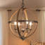 Luminaire suspendu lanterne 4 lumières