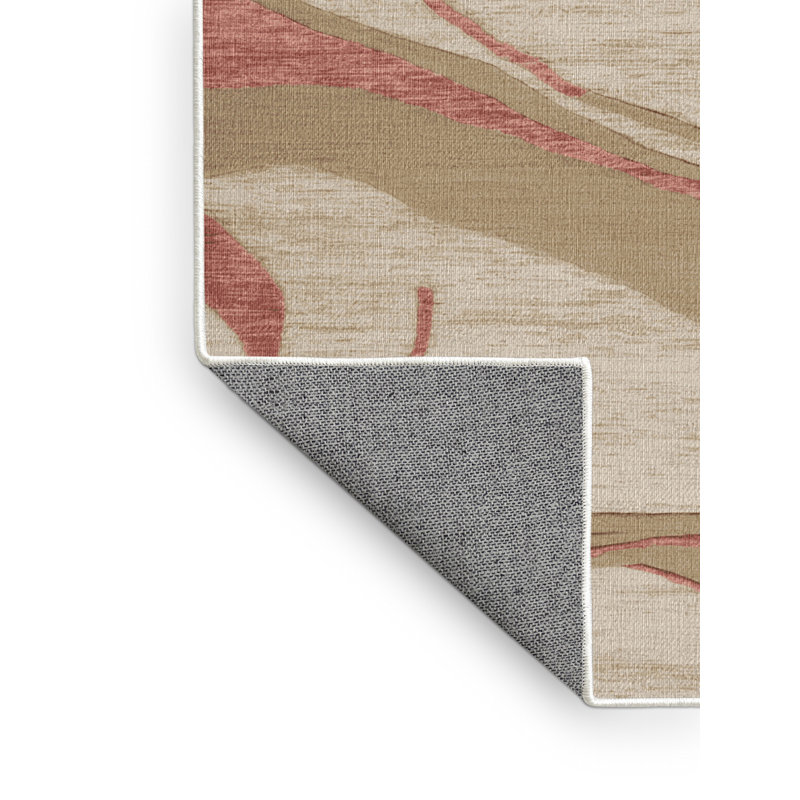 Tapis beige lavable à la machine