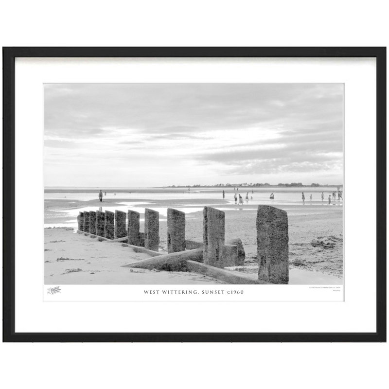 West Wittering, Sunset C1960 by Francis Frith - Single Picture Frame Print, 40cm H x 50cm W x 2.3cm D