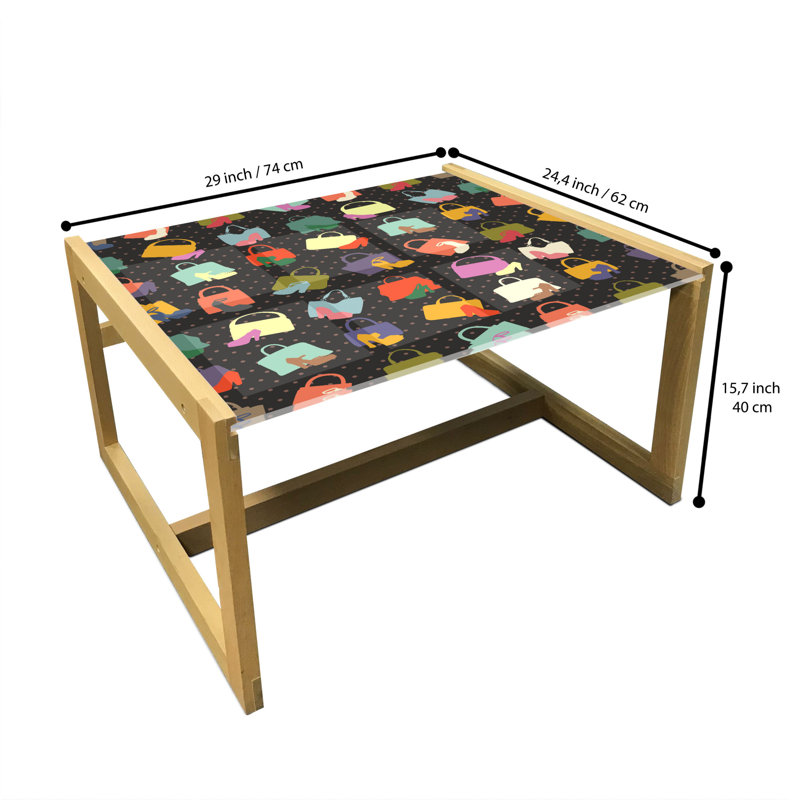 Jacco Sled Coffee Table, 62cm H x 74cm W x 40cm D