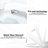White Smart Toilet Bidet With Foot Sensor, Heated Seat, Night , Massage Wash, Self-Cleaning Nozzle, Auto Flush Pre-Wet, Remote Control,
