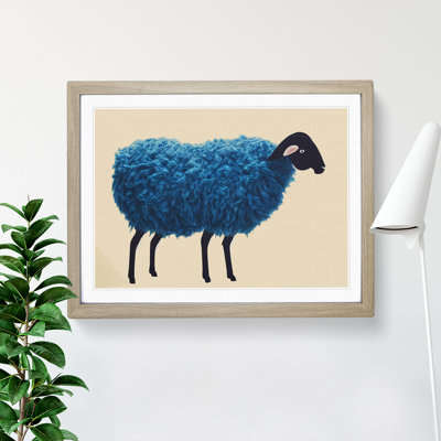 Fluffy Sheep - Single Picture Frame Painting