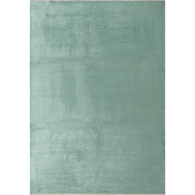 Tapis d'intérieur tissé à la machine en bleu
