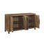 Armoire de rangement rustique de conception moderne 1 pièce Buffet à finition brune avec cadre réglable et cadre robuste