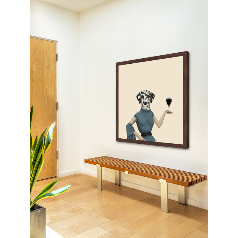 «Dalmatian Wine Snob», reproduction d'impression encadrée, H 24 po x l 24 po x P 1,5 po