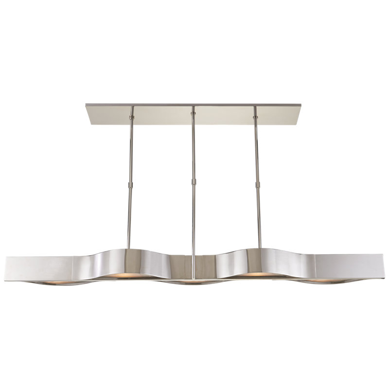 Kelly Wearstler Avant Large Linear Pendant, Polished Nickel