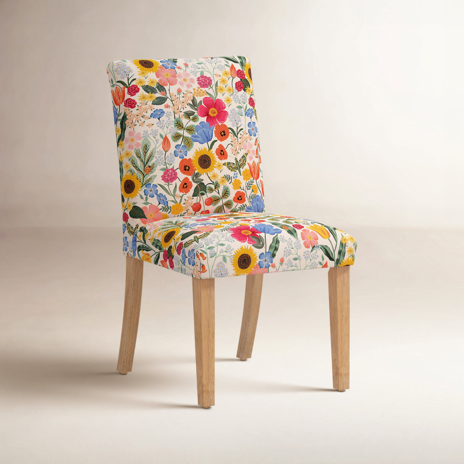 Rifle Paper Co. x Cloth & Company Lorraine Chair, Rpc Blossom Blush Linen