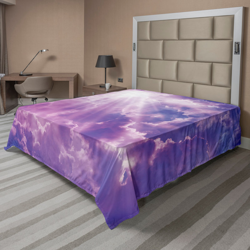 Drap-housse Ambesonne, Drap plat pour très grand lit californien