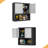 Metal Adjustable 2 Doors Metal Storage Cabinet Kitchen Pantry Cabinet With Adjustable Shelves Tall Steel Cabinet Locker For Kitchen, Living Room, Dining Room And Office