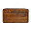 Table de chevet ouverte en bois massif noyer tissé au mur-836673985