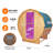 Luxury Barrel Sauna with LED Light and 4.5KW Heater