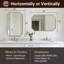 Miroir de salle de bain Modern Cadre en acier inoxydable-856112433-856682505