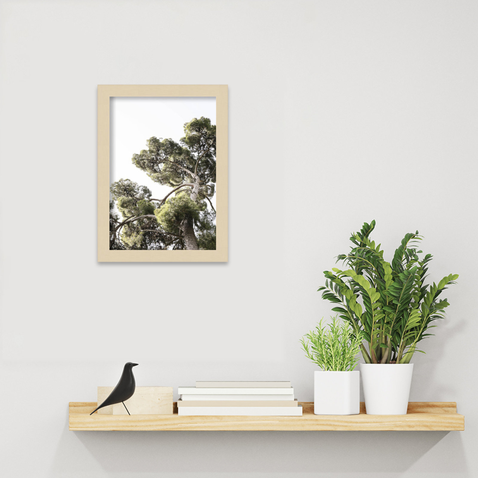 Reshma "Japanese Garden 01" Print, Brown, 13" H x 10" W