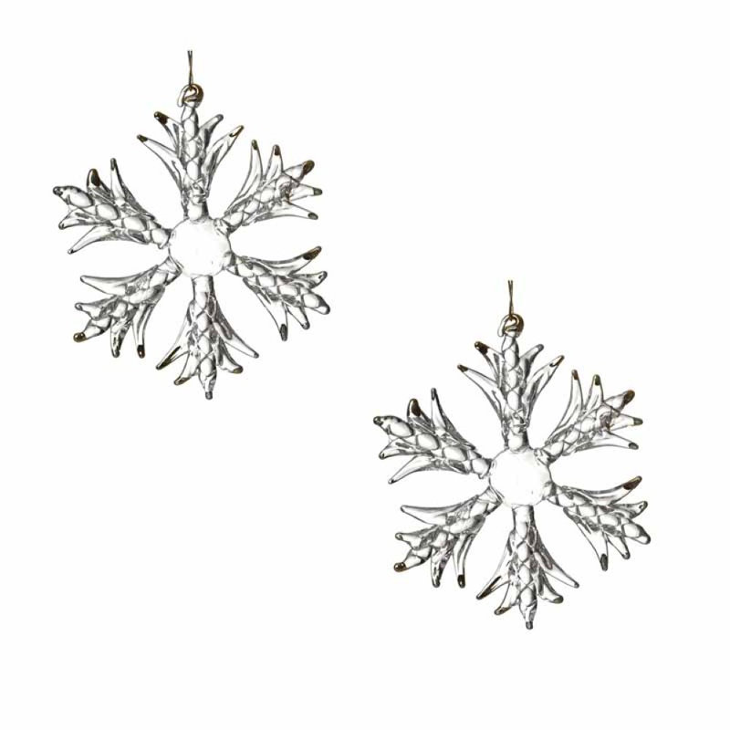 7cm Glass Holiday Shaped Ornament