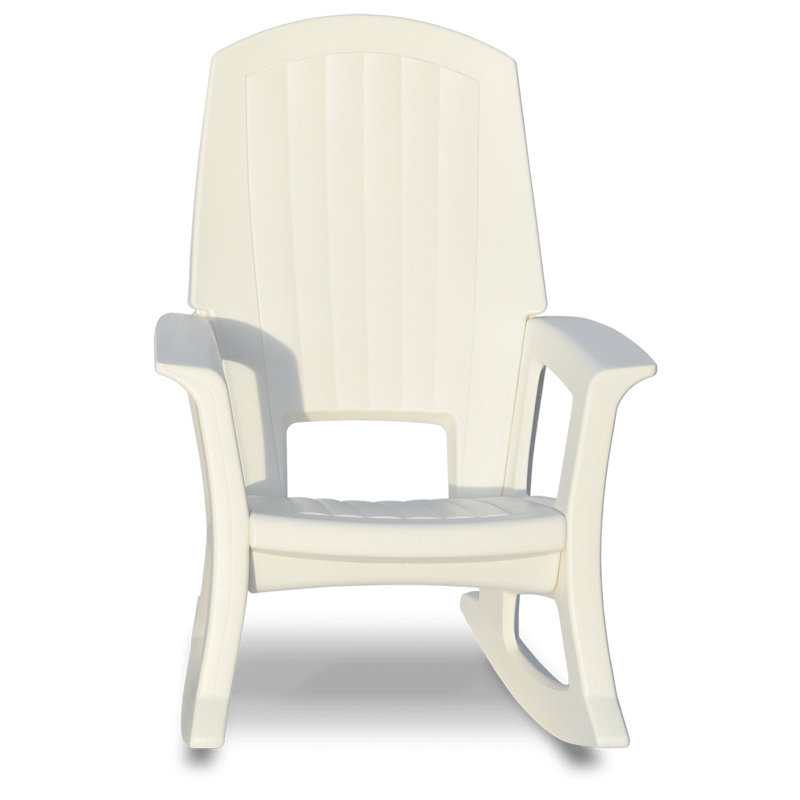 Chaise berçante d'extérieur Rockaway de Semco, Blanc
