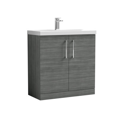 Arno 810mm Single Bathroom Vanity with Integrated Vitreous China Basin
