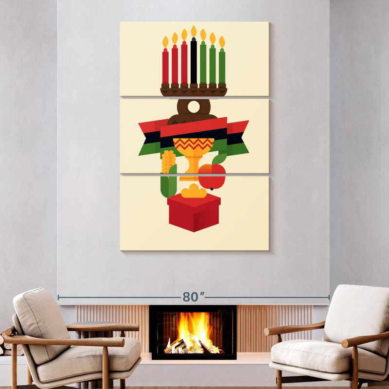 Célébration du Kwanzaa africain Lelend, H 74 po x l 48 po