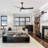 52 Inch Modern Black Ceiling Fan With 18W LED Light And Remote Control 3 ABS Blades DC Motor For Bedroom Living Roon-1690597770