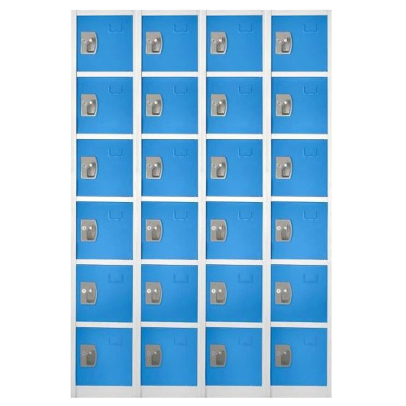 Casier de rangement à 6 sections de 12 po de largeur, Bleu