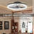 Modern Smart Crystal Ceiling Fan Light, Silent DC Motor with App Control