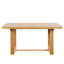 Table de salle à manger extensible de qualité supérieure en bois massif avec coins arrondis-1036891048