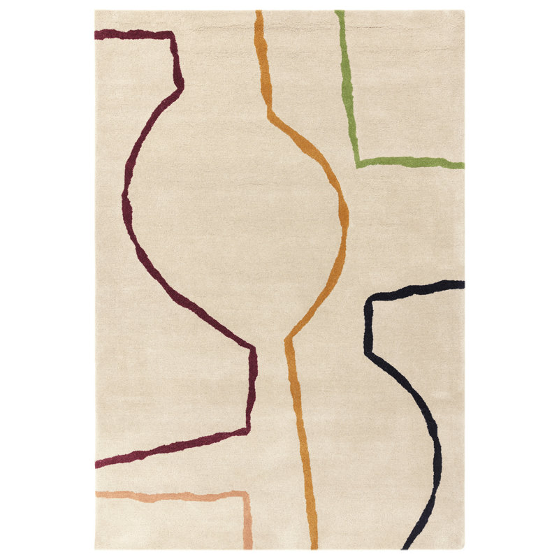 Wool Hand Tufted Area Rug, Rectangle 120 x 170 cm